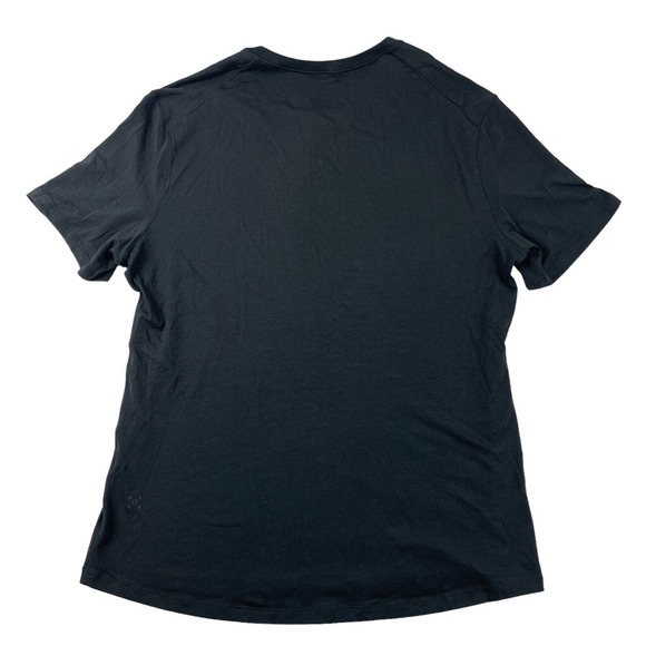Lululemon Black Performance S/S Mens Snap Henley Size Medium - Picture 3 of 4